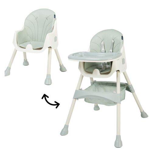 Scaun de masa 2 in 1 Juju Eat&Smile, Mint, Culoare: Verde,poza 2