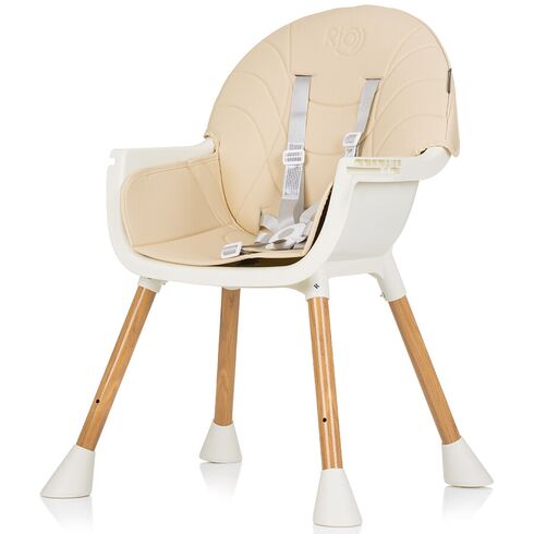 Scaun de masa Chipolino Rio 2 in 1 sand, Culoare: Crem,poza 5