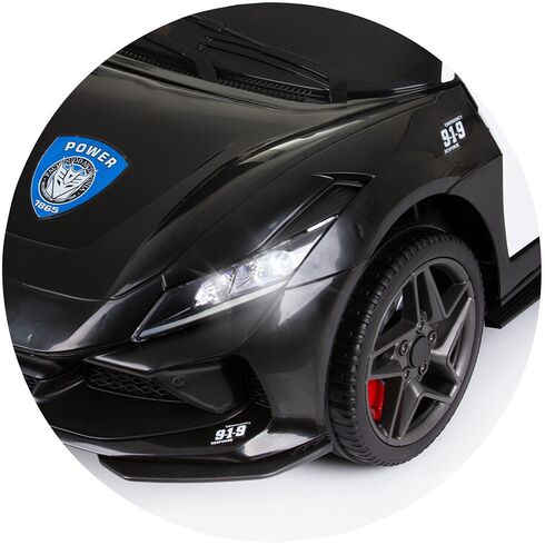 Masinuta electrica Chipolino Police black, Culoare: Negru, Capacitate acumulator: 6V,poza 10