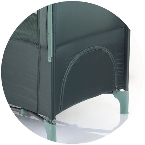 Patut pliabil Chipolino Relax pastel green cu laterala culisanta, Culoare: Verde inchis, Dimensiuni: 120x60 - poza 8 - ExclusivMAG.ro