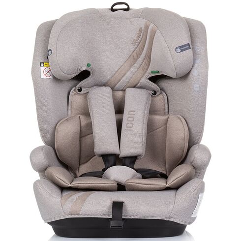 Scaun auto Chipolino Icon I-Size 76-150 cm macadamia, Culoare: Crem, Grupa: 9-36kg (9 luni - 12 ani),poza 3