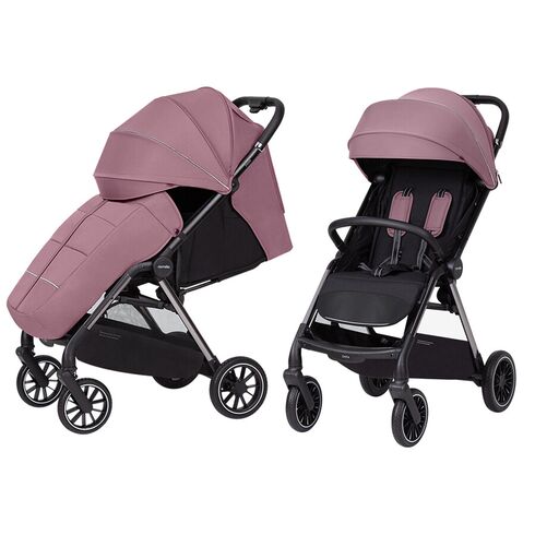 Carucior sport (max. 22 Kg) cu roti de cauciuc, pliere automata, protectie UV 50, Carrello DELTA Rose Pink, Culoare: Roz, Model: sport  - ExclusivMAG.ro
