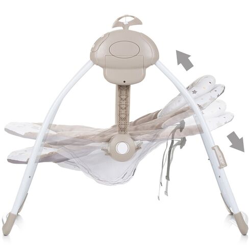 Leagan electric Chipolino Moonlight macadamia, Culoare: Crem,poza 4