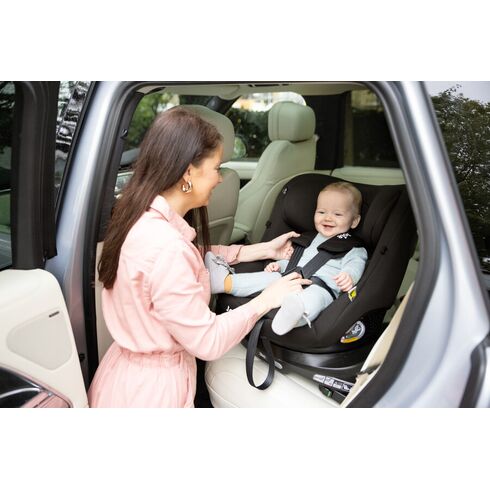 Scaun auto Joie i-Pivot 360° Thunder, 40-105 cm, certificat R129, Culoare: Gri, Grupa: 0-18kg (0 luni - 4 ani),poza 9