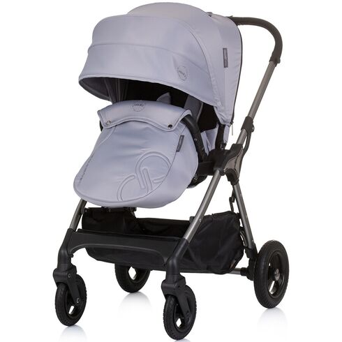 Carucior Chipolino Infinity 3 in 1 granite, Culoare: Gri deschis, Model: 3 in 1,poza 11