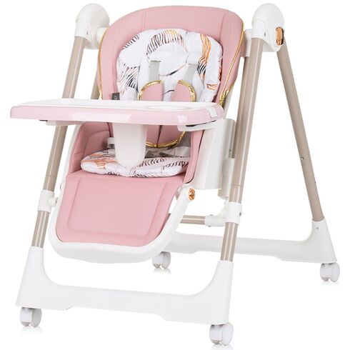 Scaun de masa Chipolino Milk Shake 2 in 1 flamingo, Culoare: Roz,poza 3