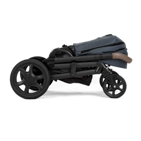 Carucior pentru copii multifunctional 3 in 1 Joie Chrome Dlx Moonlight, Culoare: Albastru,poza 6