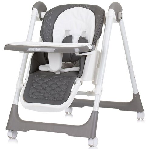 Scaun de masa Chipolino Milk Shake 2 in 1 granite, Culoare: Gri,poza 3