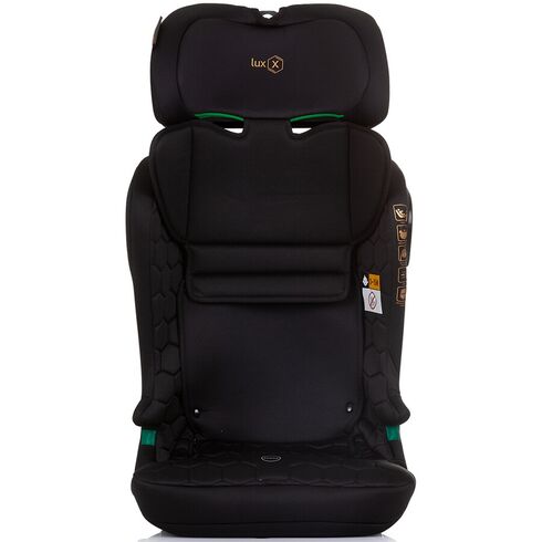 Scaun auto Chipolino Lux X I-Size 76-150 cm cu sistem Isofix obsidian, Culoare: Negru, Grupa: 9-36kg (9 luni - 12 ani),poza 4  - ExclusivMAG.ro Scaun auto Chipolino Lux X I-Size 76-150 cm cu sistem Isofix obsidian, Culoare: Negru, Grupa: 9-36kg (9 luni - 12 ani),poza 4