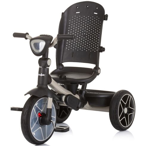 Tricicleta cu copertina si sezut reversibil Chipolino Derby granite, Culoare: Gri/Negru,poza 9