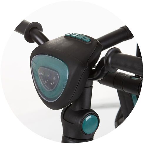 Tricicleta cu copertina si sezut reversibil Chipolino Derby teal, Culoare: Verde,poza 10