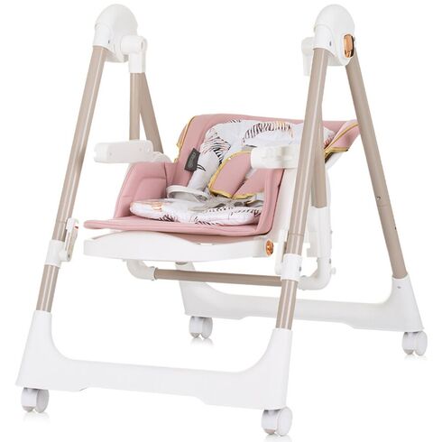 Scaun de masa Chipolino Milk Shake 2 in 1 flamingo, Culoare: Roz,poza 4