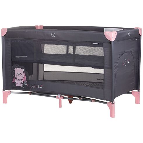 Patut pliabil Chipolino Ariel flamingo, Culoare: Roz, Dimensiuni: 120x60,poza 2  - ExclusivMAG.ro Patut pliabil Chipolino Ariel flamingo, Culoare: Roz, Dimensiuni: 120x60,poza 2