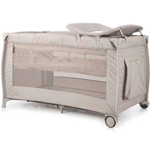 Patut pliabil Chipolino Bella macadamia, Culoare: Crem, Dimensiuni: 120x60,poza 4