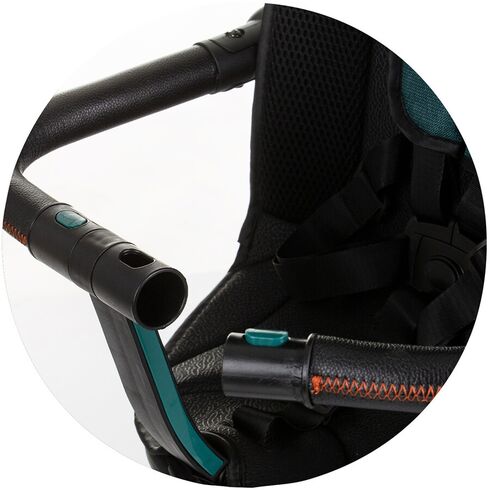 Tricicleta cu copertina si sezut reversibil Chipolino Derby teal, Culoare: Verde,poza 11