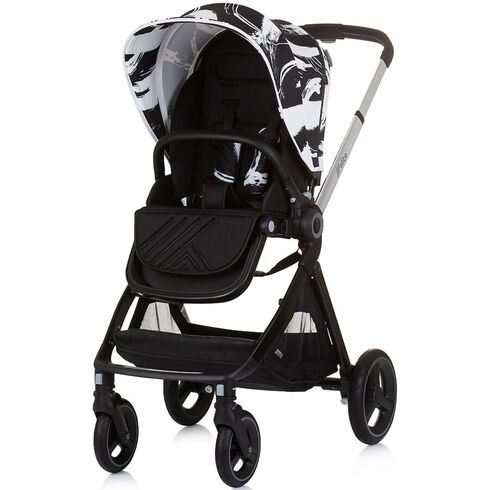 Carucior Chipolino Elite 3 in 1 ink art, Culoare: Alb/Negru, Model: 3 in 1,poza 7