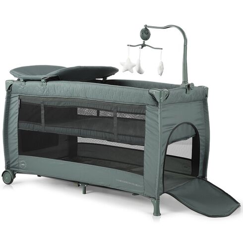Patut pliabil Chipolino Bella pastel green, Culoare: Verde, Dimensiuni: 120x60,poza 3
