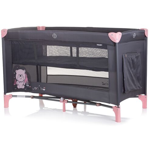 Patut pliabil Chipolino Ariel flamingo, Culoare: Roz, Dimensiuni: 120x60,poza 3  - ExclusivMAG.ro Patut pliabil Chipolino Ariel flamingo, Culoare: Roz, Dimensiuni: 120x60,poza 3