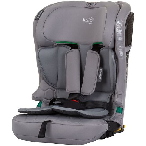 Scaun auto Chipolino Lux X I-Size 76-150 cm cu sistem Isofix granite, Culoare: Gri, Grupa: 9-36kg (9 luni - 12 ani),poza 2  - ExclusivMAG.ro Scaun auto Chipolino Lux X I-Size 76-150 cm cu sistem Isofix granite, Culoare: Gri, Grupa: 9-36kg (9 luni - 12 ani),poza 2