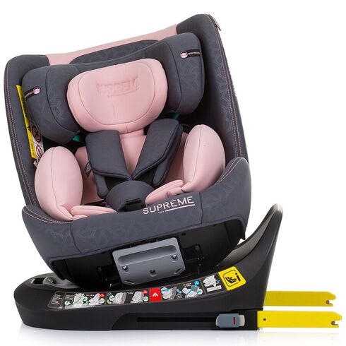 Scaun auto Chipolino Supreme I-Size 40-150 cm cu sistem Isofix flamingo, Culoare: Roz, Grupa: 0-36kg (0 luni - 12 ani),poza 7