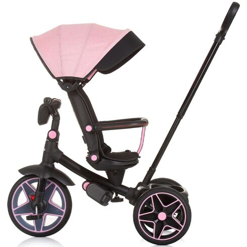 Tricicleta cu copertina si sezut reversibil Chipolino Derby flamingo, Culoare: Roz,poza 6