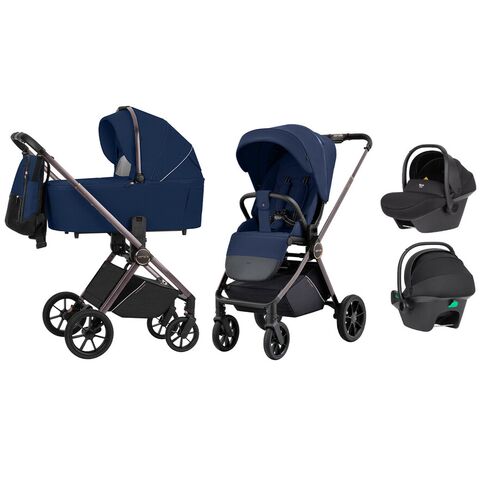 Carucior compact premium Carrello ULTRA 3 in 1 I-Size 40-87 cm Morning Blue, Culoare: Albastru, Model: 3 in 1