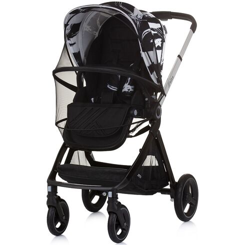 Carucior Chipolino Elite 3 in 1 ink art, Culoare: Alb/Negru, Model: 3 in 1,poza 9