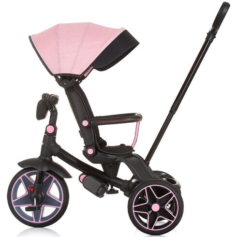 Tricicleta cu copertina si sezut reversibil Chipolino Derby flamingo, Culoare: Roz,poza 7