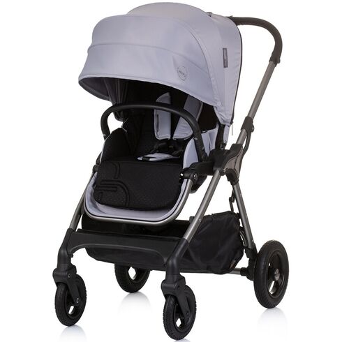 Carucior Chipolino Infinity 3 in 1 granite, Culoare: Gri deschis, Model: 3 in 1,poza 10