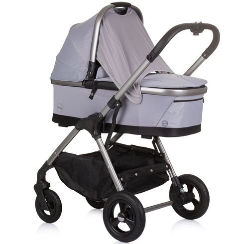 Carucior Chipolino Infinity 3 in 1 granite, Culoare: Gri deschis, Model: 3 in 1,poza 4