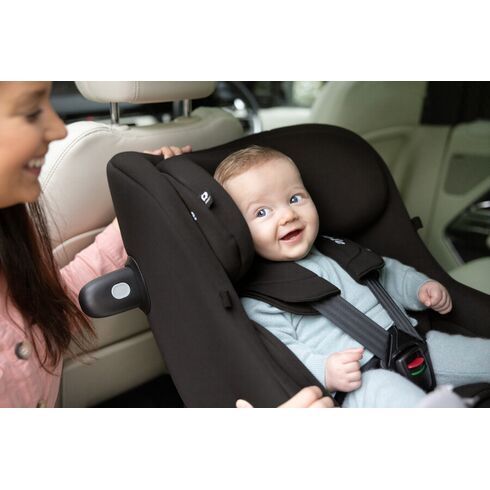 Scaun auto Joie i-Pivot 360° Thunder, 40-105 cm, certificat R129, Culoare: Gri, Grupa: 0-18kg (0 luni - 4 ani),poza 11