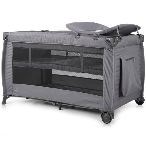 Patut pliabil Chipolino Bella granite, Culoare: Gri/Negru, Dimensiuni: 120x60,poza 4