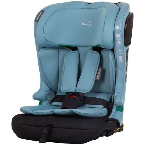 Scaun auto Chipolino Lux X I-Size 76-150 cm cu sistem Isofix pastel blue green, Culoare: Albastru, Grupa: 9-36kg (9 luni - 12 ani)
