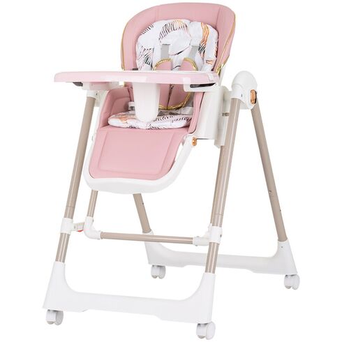 Scaun de masa Chipolino Milk Shake 2 in 1 flamingo, Culoare: Roz,poza 2