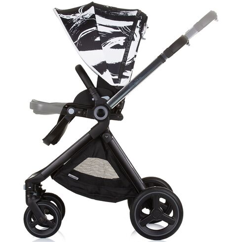 Carucior Chipolino Elite 3 in 1 ink art, Culoare: Alb/Negru, Model: 3 in 1,poza 11