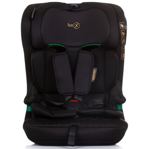 Scaun auto Chipolino Lux X I-Size 76-150 cm cu sistem Isofix obsidian, Culoare: Negru, Grupa: 9-36kg (9 luni - 12 ani),poza 3  - ExclusivMAG.ro Scaun auto Chipolino Lux X I-Size 76-150 cm cu sistem Isofix obsidian, Culoare: Negru, Grupa: 9-36kg (9 luni - 12 ani),poza 3