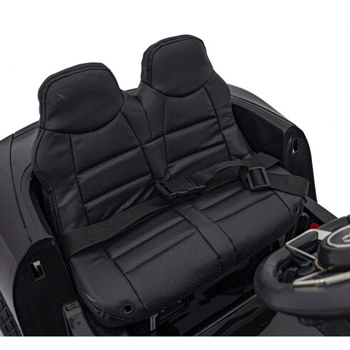 Masinuta electrica cu telecomanda AUDI R8 Police, roti EVA, scaun tapitat, putere 70W - Negru, Culoare: Alb/Negru, Capacitate acumulator: 6V,poza 9