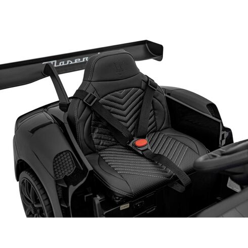 Masinuta electrica cu telecomanda MASERATI MC20 GT2, roti EVA, scaun tapitat, putere 110W - Negru, Culoare: Negru, Capacitate acumulator: 12V,poza 6