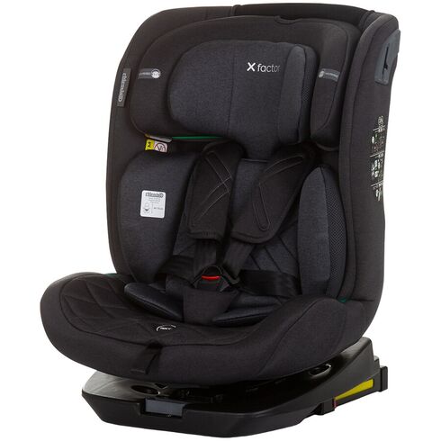 Scaun auto Chipolino X Factor I-Size 40-150 cm obsidian cu sistem Isofix, Culoare: Negru, Grupa: 0-36kg (0 luni - 12 ani)