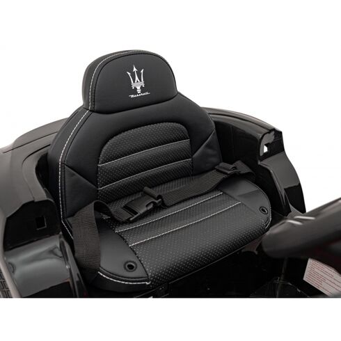 Masinuta electrica cu telecomanda MASERATI GHIBLI, roti EVA, scaun tapitat, putere 60W - Negru, Culoare: Negru, Capacitate acumulator: 12V,poza 8