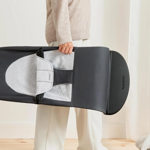 BabyBjorn - Balansoar Balance Dark Gray cu detalii Gray, Tesatura-Tricot, Culoare: Gri,poza 6