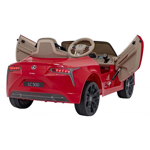 Masinuta electrica cu telecomanda LEXUS LC500, roti EVA, scaun tapitat, putere 70W - Rosu, Culoare: Rosu, Capacitate acumulator: 12V,poza 3  - ExclusivMAG.ro Masinuta electrica cu telecomanda LEXUS LC500, roti EVA, scaun tapitat, putere 70W - Rosu, Culoare: Rosu, Capacitate acumulator: 12V,poza 3
