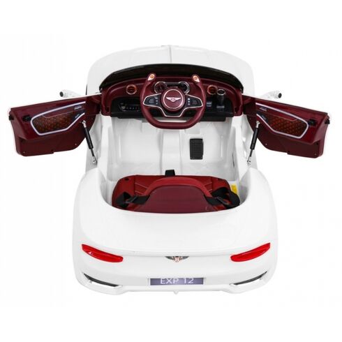 Masinuta electrica cu telecomanda BENTLEY EXP 12, roti EVA, scaun tapitat, putere 24V - Alb, Culoare: Alb, Capacitate acumulator: 12V,poza 7  - ExclusivMAG.ro Masinuta electrica cu telecomanda BENTLEY EXP 12, roti EVA, scaun tapitat, putere 24V - Alb, Culoare: Alb, Capacitate acumulator: 12V,poza 7