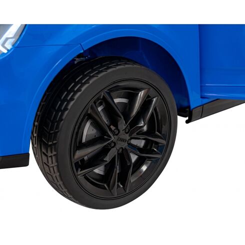 Masinuta electrica cu telecomanda AUDI Q7 NEW LIFT, roti EVA, scaun tapitat, putere 70W - Albastru, Culoare: Albastru, Capacitate acumulator: 12V,poza 10