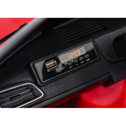 Masinuta electrica cu telecomanda MASERATI GHIBLI, roti EVA, scaun tapitat, putere 60W - Rosu, Culoare: Rosu, Capacitate acumulator: 12V,poza 7