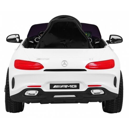 Masinuta electrica cu telecomanda MERCEDES BENZ GT, roti EVA, scaun tapitat, putere 70W - Alb, Culoare: Alb, Capacitate acumulator: 12V,poza 6
