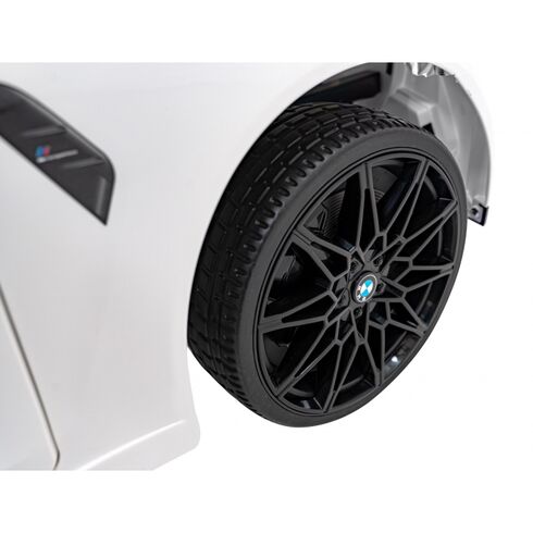 Masinuta electrica cu telecomanda BMW M4, roti EVA, scaun tapitat, putere 70W - Alb, Culoare: Alb, Capacitate acumulator: 12V,poza 7