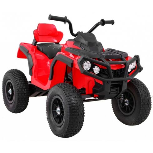 ATV electric AIR BDM0906, roti gonflabile, scaun tapitat, putere 90W - Rosu, Culoare: Rosu, Capacitate acumulator: 12V,poza 8