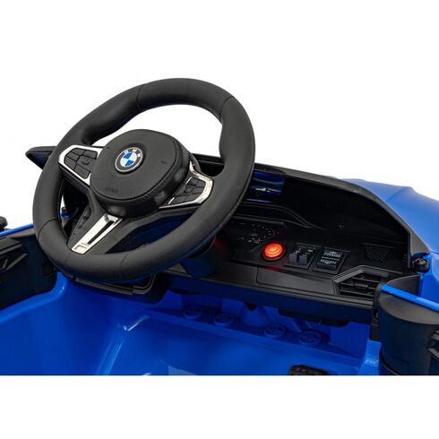 Masinuta electrica cu telecomanda BMW M4, roti EVA, scaun tapitat, putere 70W - Albastru, Culoare: Albastru, Capacitate acumulator: 12V - poza 12 - ExclusivMAG.ro