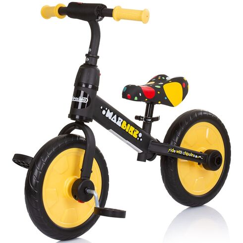 Bicicleta 2 in 1 Chipolino Max Bike yellow, Culoare: Galben,poza 3
